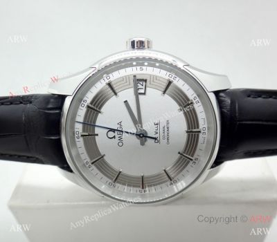 (VSF) Swiss Replica Omega De Ville Hour Vision Silver Dial Watch 41mm
